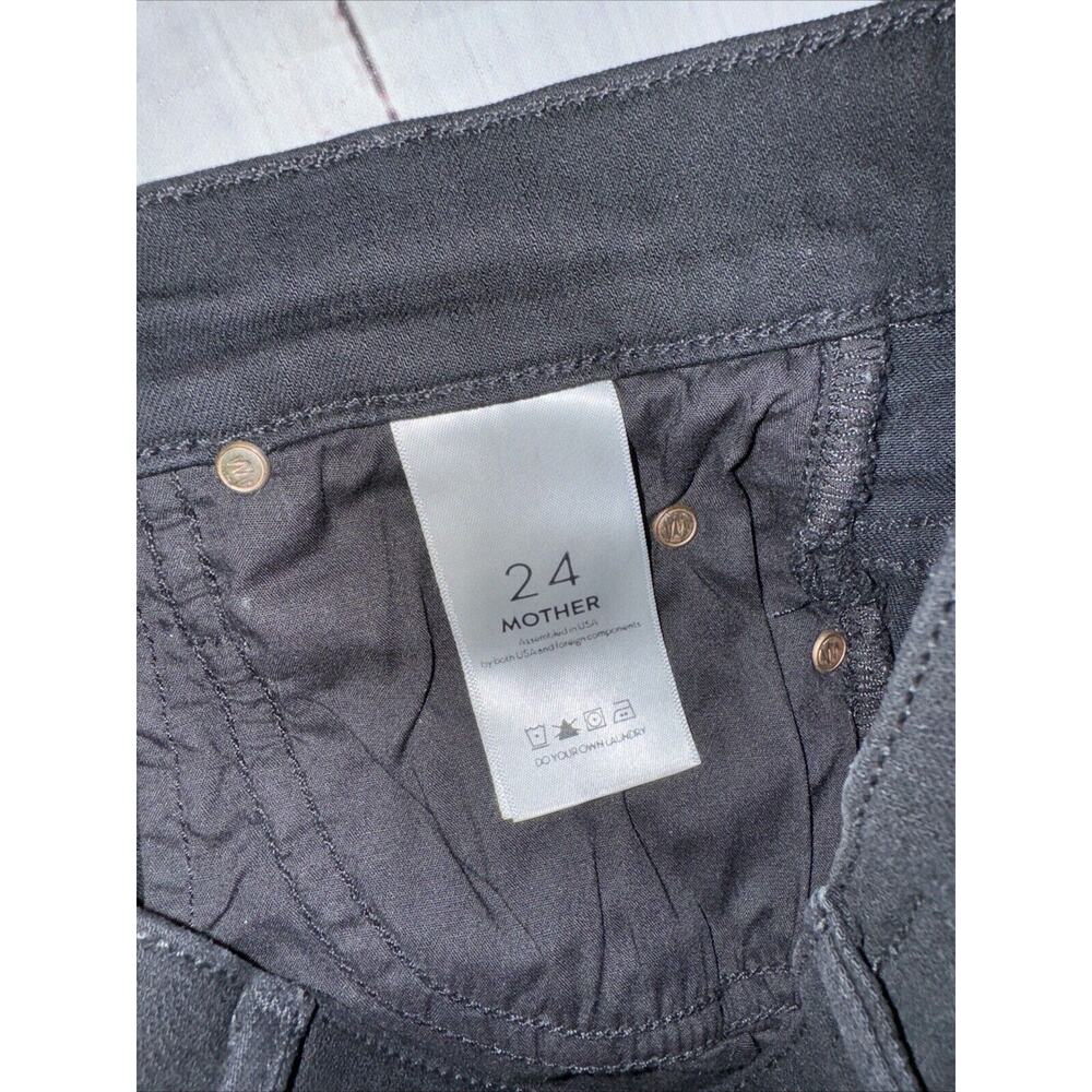 Mother Denim Women’s Stunner Zip Ankle Step Fray Not Guilty Size‎ 24 Black Jeans - Picture 5 of 10